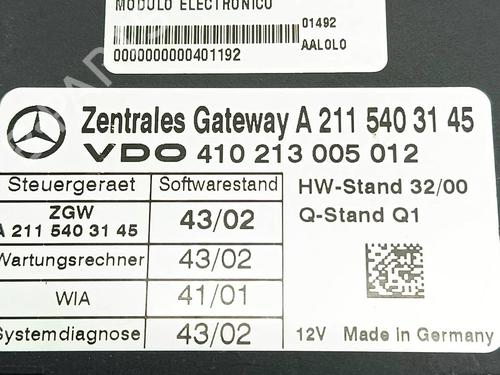 Electronic module MERCEDES-BENZ E-CLASS (W211) E 270 CDI (211.016) | BP39567554M83 - Image 6