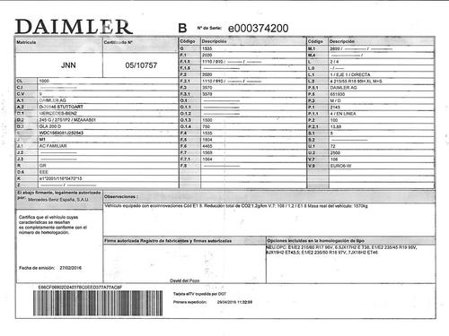 Tuyau MERCEDES-BENZ GLA-CLASS (X156) GLA 200 CDI / d (156.908) | BP15874970M125 
