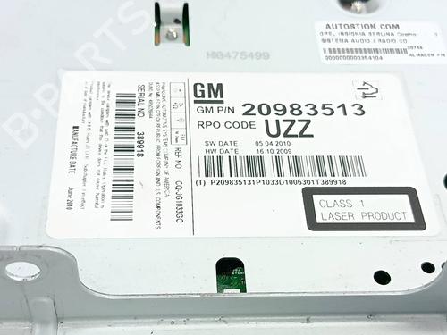 Radio OPEL INSIGNIA A (G09) 2.0 CDTI (68) | BP31932527E6  - Image 9