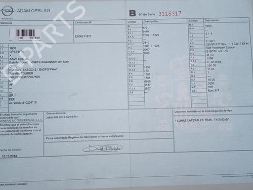 Electronic sensor OPEL ZAFIRA TOURER C (P12)  | BP36355176M84  - Image 11