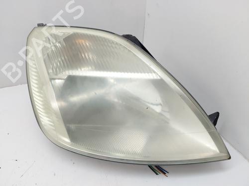 Used Right headlight FORD FIESTA V (JH_, JD_) 1.6 TDCi (90 hp) 26653542