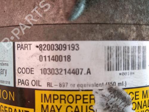AC compressor RENAULT MEGANE II (BM0/1_, CM0/1_) 1.9 dCi (BM0G, CM0G) | BP15977884M34 