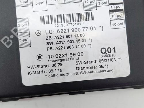 Comfort control module MERCEDES-BENZ S-CLASS (W221, V221) S 350 CDI 4-matic (221.080, 221.180) | BP29288278M56