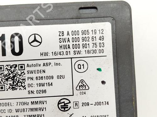 Electronic sensor MERCEDES-BENZ E-CLASS Convertible (A238) E 200 (238.442) | BP30625022M84