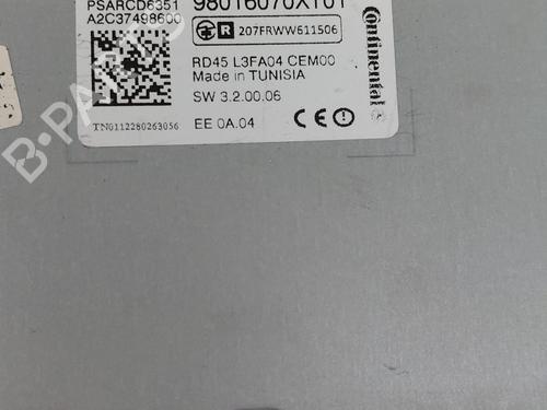 Radio CITROËN C3 II (SC_) 1.1 i | BP29505609E6 