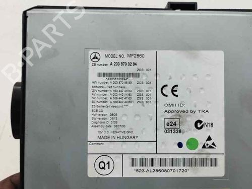 Radio MERCEDES-BENZ CLC-CLASS (CL203) CLC 220 CDI (203.708) | BP23256265E6 