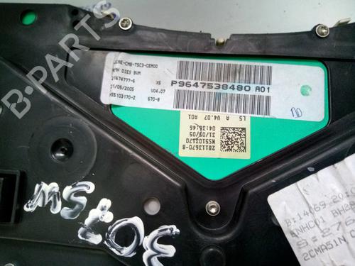 Instrument cluster PEUGEOT 307 (3A/C) 2.0 HDi 90 | BP15971881C47