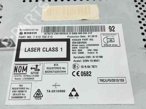 Radio NISSAN JUKE (F15) 1.5 dCi | BP22714951E6 