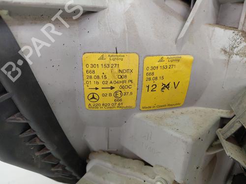 Left headlight MERCEDES-BENZ S-CLASS (W220) S 320 (220.065, 220.165) | BP27296884C28 