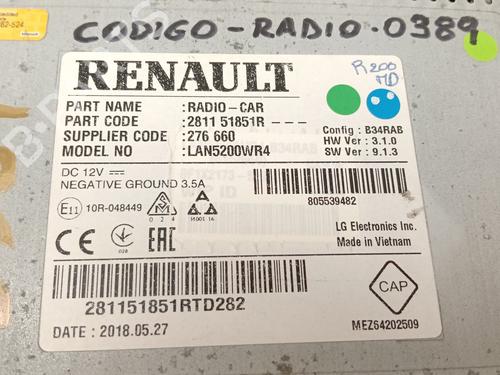 Radio DACIA LODGY (JS_) 1.6 LPG (JSNB) | BP37263682E6 - Image 6