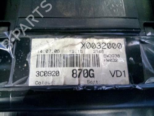 Instrument cluster VW PASSAT B6 (3C2) 2.0 TDI 16V | BP15971966C47 