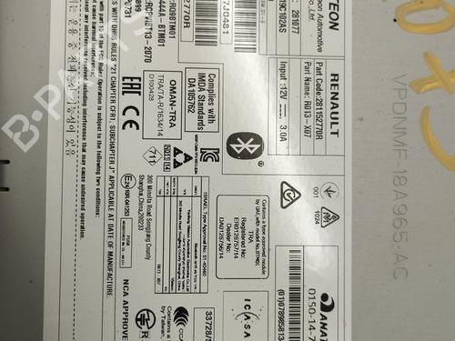 Radio RENAULT TWINGO III (BCM_, BCA_)  | BP16502967E6 