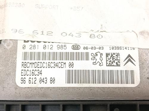 Engine control unit (ECU) CITROËN C4 Coupe (LA_) 1.6 HDi | BP37260271M57 - Image 4