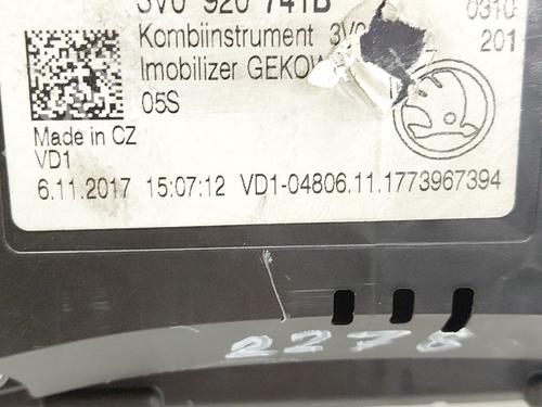 Instrument cluster SKODA SUPERB III (3V3) 2.0 TDI | BP30940218C47