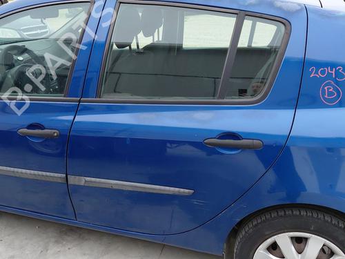 Used Left rear door RENAULT CLIO III (BR0/1, CR0/1) 1.2 16V (BR02, BR0J, BR11, CR02, CR0J, CR11) (75 hp) 27340414