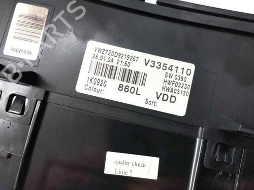 Instrument cluster VW GOLF V (1K1) 1.9 TDI | BP22970115C47 