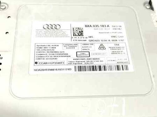 Radio AUDI A1 (8X1, 8XK) 1.0 TFSI | BP22650750E6 