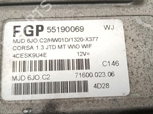 Engine control unit (ECU) OPEL CORSA C (X01) 1.3 CDTI (F08, F68) | BP35920311M57 - Image 4