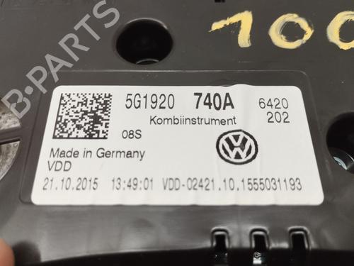 Instrument cluster VW GOLF VII (5G1, BQ1, BE1, BE2)  | BP16255787C47 