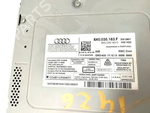 Radio AUDI A1 (8X1, 8XK)  | BP19037725E6 