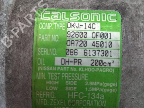 AC compressor NISSAN TERRANO II (R20)  | BP15977890M34 