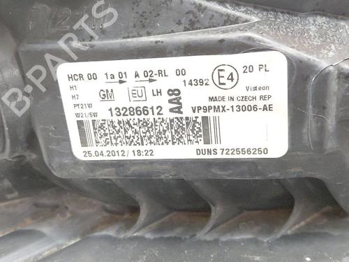 Left headlight OPEL MERIVA B MPV (S10) 1.7 CDTI (75) | BP29189531C28