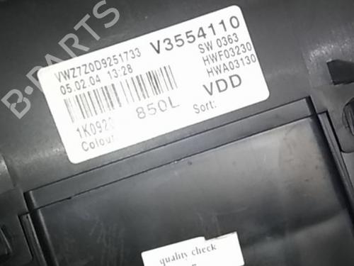 Instrument cluster VW GOLF V (1K1) 2.0 TDI | BP5629243C47 