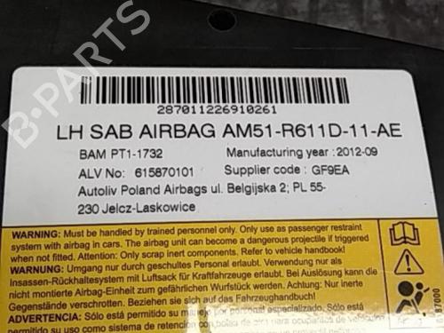 Left seat airbag FORD FOCUS III 1.6 TDCi ECOnetic | BP5279279C13 