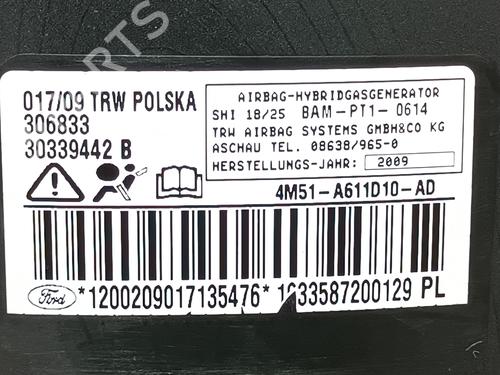 Right seat airbag FORD FOCUS II Turnier (DA_, FFS, DS) 1.6 TDCi | BP7102104C14 