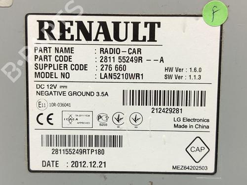 Radio RENAULT CLIO IV (BH_) 1.5 dCi 90 | BP16544671E6