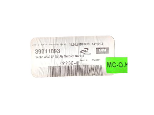 Interiør tag OPEL CORSA E (X15) 1.3 CDTI (08, 68) | BP28976327I12 