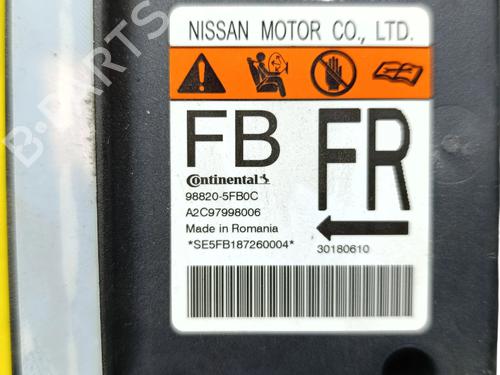 ECU airbags NISSAN MICRA V (K14) 1.0 | BP29403480M53