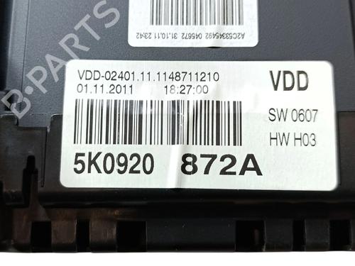 Instrument cluster VW GOLF VI (5K1) 1.6 TDI | BP27734378C47 