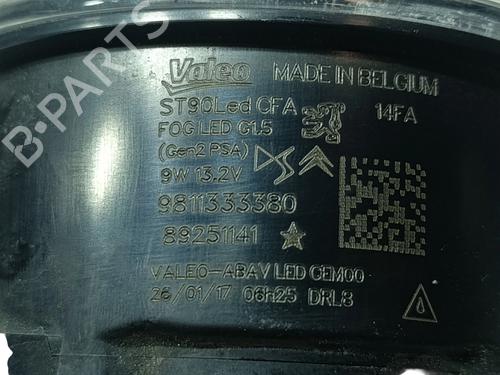 Right front fog light PEUGEOT 3008 II SUV (MC_, MR_, MJ_, M4_) 1.2 THP/ PureTech 130 (MRHNSM, MRHNSU, MRHNSJ, MRHNYW,... | BP30594444C31