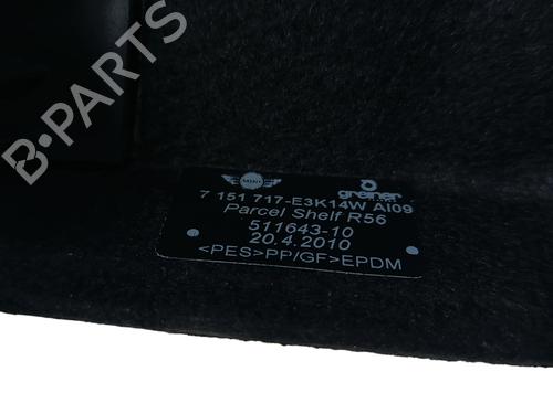 Rear parcel shelf MINI MINI (R56) Cooper D | BP31585590C85