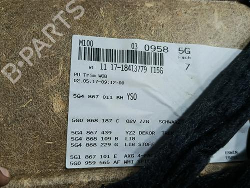 Front left panel VW GOLF VII (5G1, BQ1, BE1, BE2) 1.0 TSI | BP33758182C58 - Image 3