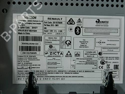 Radio RENAULT CAPTUR II (HF_) TCe 100 (HFMT) | BP37422429E6 - Image 9