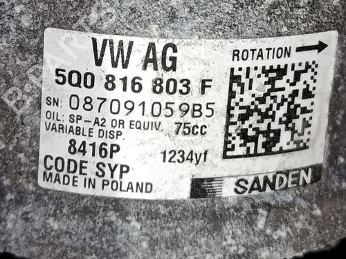 Used AC compressor AC compressor VW POLO VI (AW1, BZ1, AE1) 1.0 (65 hp) 39515069 39515069