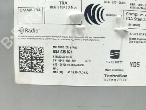 Radio SEAT LEON (5F1) 1.4 TSI | BP36295863E6 - Image 4