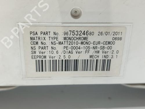 Instrument cluster PEUGEOT 508 I (8D_) 1.6 HDi | BP18551525C47 