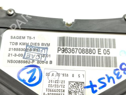 Instrument cluster PEUGEOT 307 (3A/C) 2.0 HDi 90 | BP17103121C47 