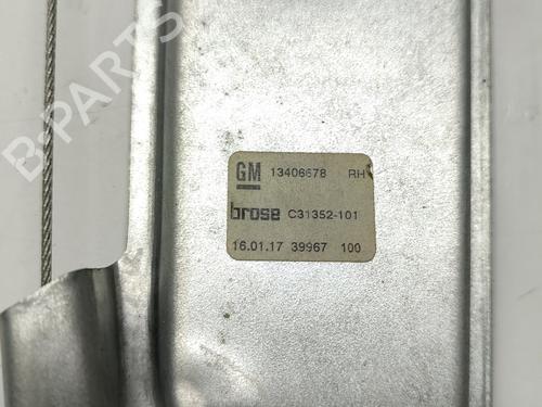 Rear right window mechanism OPEL ASTRA K (B16) 1.6 CDTi (68) | BP18532072C25 