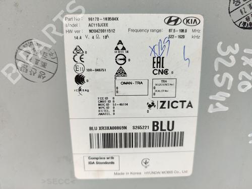 Radio HYUNDAI ix20 (JC) 1.6 CRDI | BP16515679E6 