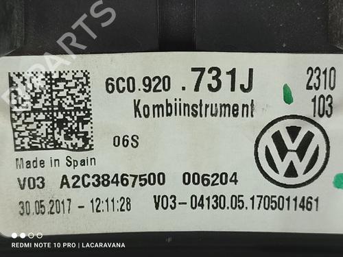 Instrument cluster VW POLO V (6R1, 6C1) 1.4 TDI | BP16507107C47 