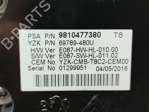 Instrument cluster PEUGEOT 5008 II (MC_, MJ_, MR_, M4_)  | BP21845686C47 