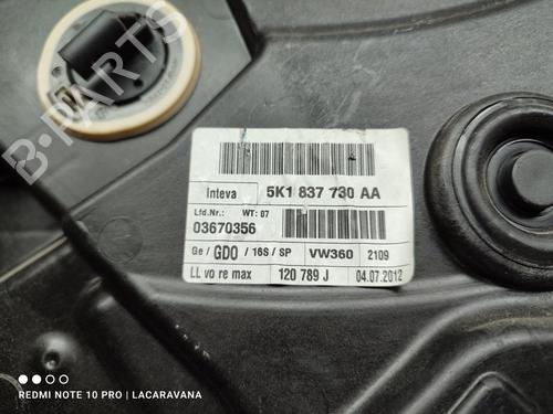 Front right window mechanism VW GOLF VI (5K1)  | BP17769370C23 