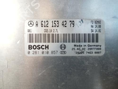 Engine control unit (ECU) MERCEDES-BENZ C-CLASS (W203) C 270 CDI (203.016) | BP16509138M57 