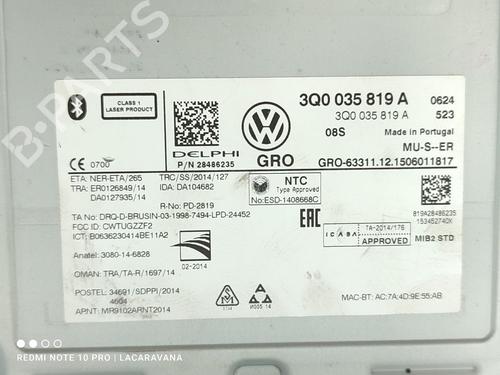 Radio VW GOLF VII (5G1, BQ1, BE1, BE2)  | BP20115171E6 