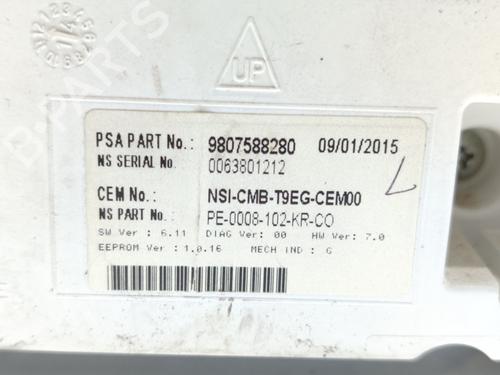 Instrument cluster PEUGEOT 308 II (LB_, LP_, LW_, LH_, L3_)  | BP17029930C47 