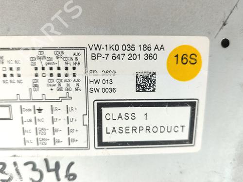 Radio VW GOLF VI (5K1)  | BP17585382E6 
